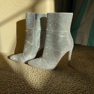 Steve Madden rhinestone booties